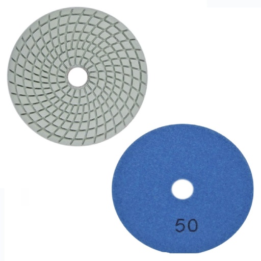 [DIS-COR-62145] DISCO DIAMANTADO P/ PULIR SUPERF. SECO / HUMEDO 4" GRANO G50 C/ AZUL REF 62145 / 421453 CORTAG RT