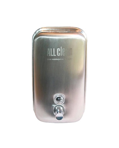 [DIS-ALL-SD-002-1-304] DISPENSADOR DE JABON DE 500 ML DE ACERO INOXIDABLE 15 X 10 X 9 CM REF. SD-002-1-304 / SD0021304 MARCA ALL CLEAN