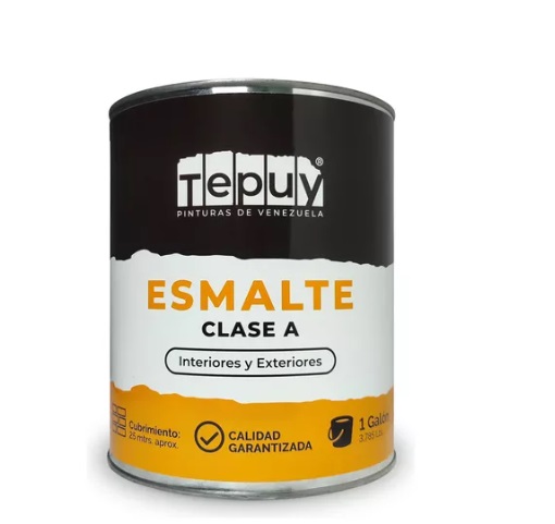 [ESM-TEP-ROJO] ESMALTE BRILLANTE PREMIUN TIPO A COLOR ROJO 1 GL MARCA TEPUY