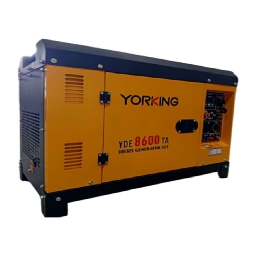 [GEN-YOR-YDE8600TA] GENERADOR ELECTRICO 7 KVA A DIESEL INSONORIZADA CON ATS MONOFASICA 110 /220 V REF. YDE8600TA YORKING