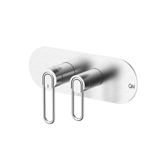 [GRU-QM-14.700.4006.GR] GRUPO PARA DUCHA MONOMANDO REDONDA 2 FUNCIONES SERIE LOTUS GUN GREY REF 14.700.4006 GR QUALITY METAL