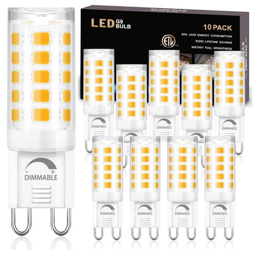 [KIT-WIN-X0033UJN7B] KIT BOMBILLO LED TIPO G9 DIMEABLE 4 W 120 V AC 3000 K (KIT 10 UN) REF. X0033UJN7B MARCA WINSHINE