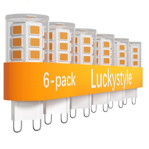 [BOM-LUC-X004A2I8TF] KIT BOMBILLOS LED TIPO G9 4W 110 V 2700 K 450LM NO FLICKER (PQ 06 UN) REF. X004A2I8TF LUCKYSTYLE