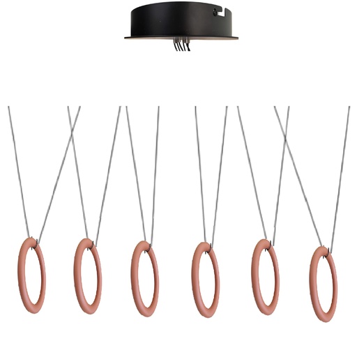 [LAM-LUM-LUM-1419] LAMPARA COLGANTE DECORATIVA 123 X 150 CM 30 W 3000K 100 - 240V C/ TERRACOTA IP20 REF LUM-1419 LUMIND