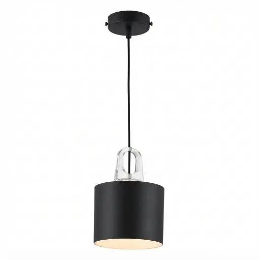[LAM-LUM-LUM-1533] LAMPARA COLGANTE DECORATIVA 20 X 34 CM MAX 40 W E27 120 V C/ NEGRO REF. LUM-1533 LUMIND