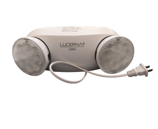 [LAM-LUC-L5006LI] LAMPARA DE EMERGENCIA 2 X 1.8W 350 LUMENS 3.7V 1.8AH 85-265V (USO 2 HR) REF L5006LI / 503605 LUCERNA