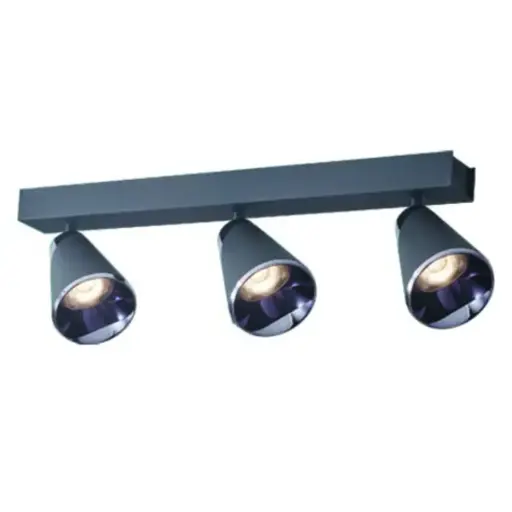 [LAM-LUC-S-VULCANO-A-N-3] LAMPARA LED INTEG. T/BALA 36W 3375 LM 3 TONOS 100-240V TECHO-PARED NEGRO REF S-VULCANO-A-N-3 LUCERNA