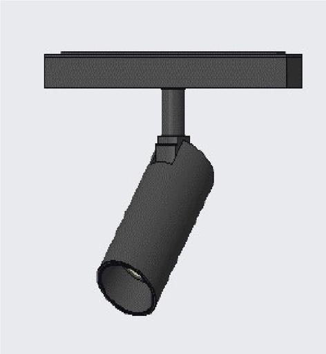 [LAM-LUX-LUX.LM12CD-TN] LAMPARA LED INTEGRADA TIPO BALA 12W 3000K 48V P/RIEL MAGNETICO NEGRO REF. LUX.LM12CD-TN LUXOLAR