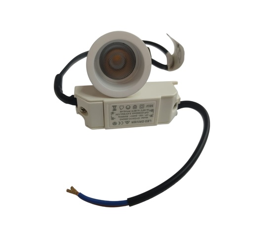 [LAM-LUX-LUX.LE3C-DRB] LAMPARA LED MINI SPOT LIGHT 3 W 110 / 220 V 3000 K 3.5 CM C/ BLANCA REF. LUX.LE3C-DRB MARCA LUXOLAR