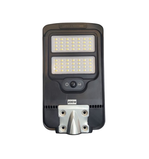 [LAM-LIP-LPSTL-200ES01-SS] LAMPARA P/ POSTE SOLAR LED 200W 3.2V 6000 MAH 6500K IP65 C/CONTROL +BRAZO REF. LPSTL-200ES01-Y LIPER