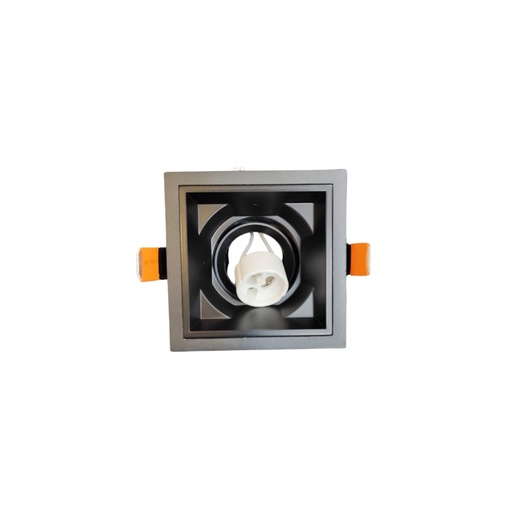 [LAM-LUM-1512] LAMPARA SPOT CUADRADO PARA GU10 9 CM X 9 CM GU10 COLOR NEGRO MATE REF. LUM-1512 MARCA LUMIND