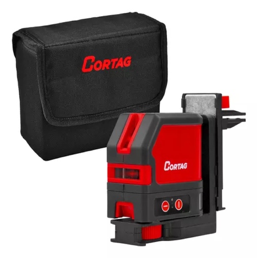 [LAS-COR-61444] LASER AUTONIVELADOR - LINEAS EN CRUZ C/ROJO IP54 C/ NIVEL REF. 61444 / 414448 CORTAG RT