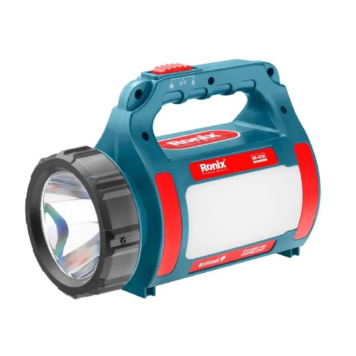 [LIN-RON-RH-4230] LINTERNA 300 LUMEN RECARGAB. USB 3 FUNCIONES+LUZ INTERMITENTE ROJA REF. RH-4230 / 841605 MARCA RONIX