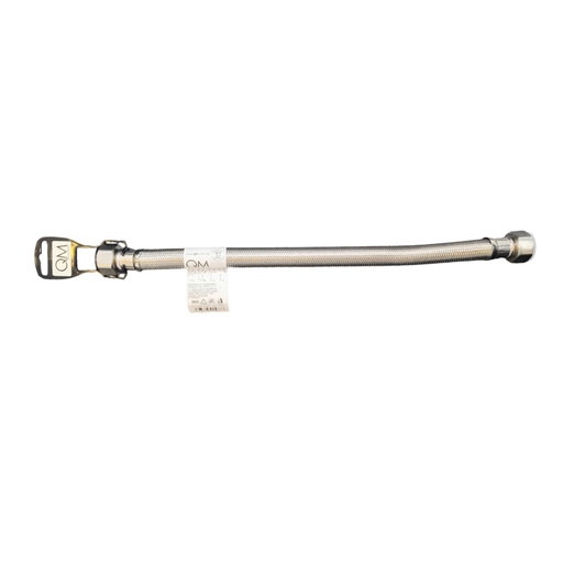 [MAN-QM-14.600.009] MANGUERA / CANILLA CONEXION 1/2" X 1/2" 25 CM P/ CALENTADOR ACERO INOX REF 14.600.009 QUALITY METAL