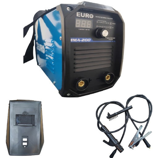 [MAQ-EUR-MMA200] MAQUINA DE SOLDAR INVERTER 200 AMP BI-VOLTAJE MMA REF. MMA200 / 00004518 MARCA EURO AIR