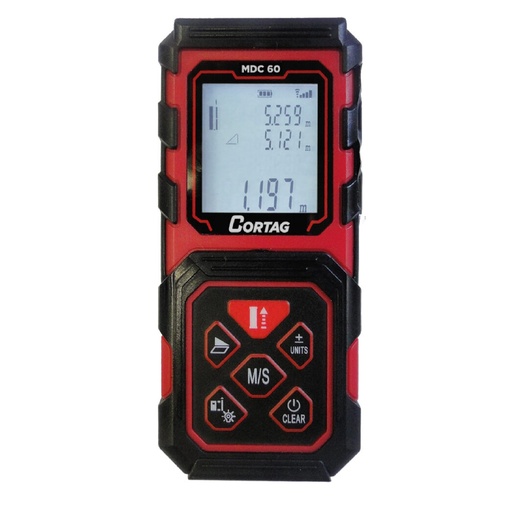 [MED-COR-61443] MEDIDOR / METRO LASER DE 60 MTS DE DISTANCIA MOD. MDC 60 REF. 61443 / 414431 MARCA CORTAG RT