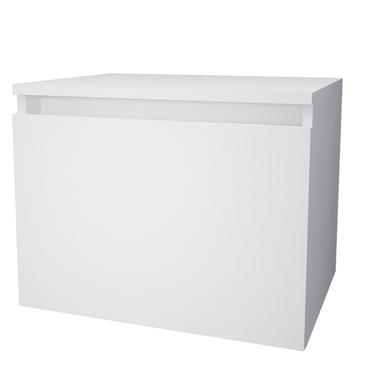 [MUE-KW-MINIMAL45-1G] MUEBLE DE BAÑO 1 GAVETA 47 X 45 X 45 CM CON TOPE EN MADERA COLOR BLANCO REF. MINIMAL45-1G KYNWOD