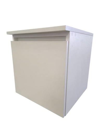 [MUE-KW-BASIC45-1P] MUEBLE DE BAÑO 1 PUERTA 47 X 45 X 45 CM CON TOPE EN MADERA COLOR BLANCO REF. BASIC45-1P MARCA KYNWOD