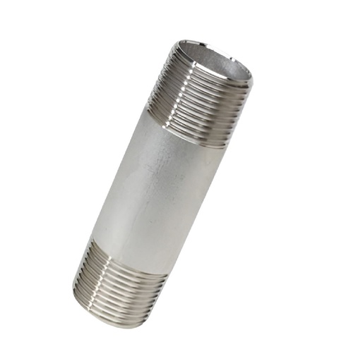 [NIP-FER-1X2] NIPLE ACERO INOXIDABLE 304 1 X 2" ROSCADO 150 LBS (UNIDAD) REF. 00000197 MARCA FERREINOX