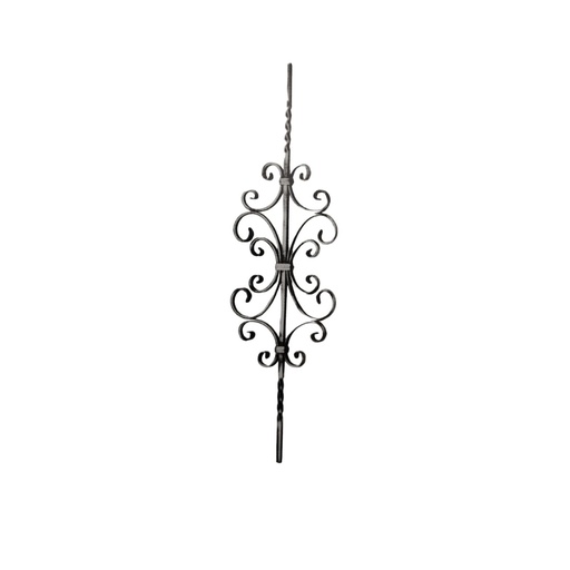[PANEL-FOR-052-F-1] PANEL ORNAMENTAL 12 X 12 MM / 230 X 900 MM HIERRO REF. 052/F/1 MARCA FORJAS ORNAMENTALES