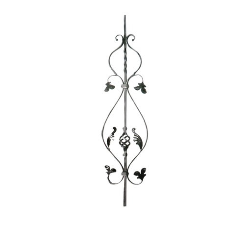 [PANEL-FOR-052-E-3] PANEL ORNAMENTAL 12 X 12 MM / 235 X 900 MM HIERRO REF. 052/E/3 MARCA FORJAS ORNAMENTALES