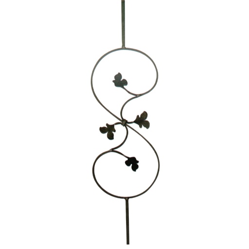 [PANEL-FOR-052-A-4] PANEL ORNAMENTAL 12 X 12 MM / 250 X 900 MM HIERRO REF. 052/A/4 MARCA FORJAS ORNAMENTALES