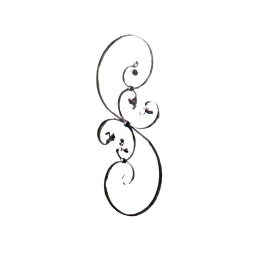 [PANEL-FOR-052-1] PANEL ORNAMENTAL 12 X 6 MM / 190 X 900 MM HIERRO REF. 052/1 MARCA FORJAS ORNAMENTALES