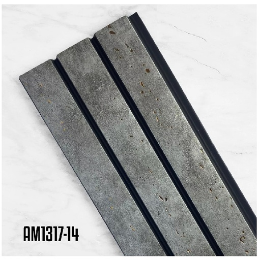 [PAN-NAN-AM1317-14] PANEL P/ PARED PVC WALL PANEL INTERIOR 12 CM X 0.6 CM X 2,80 MT UTIL 10,7 CM GRIS / GOLD NANUM LIGHT