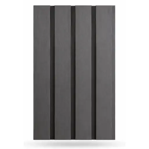 [PAN-MAC-F-6-SEGUNDA-0.80] PANEL PARA PARED PLASTICO WALL PANEL EXTERIOR 22 CM X 2,6 CM X 0.80 CM GRIS PLATA OSCURO MACHIFERMA