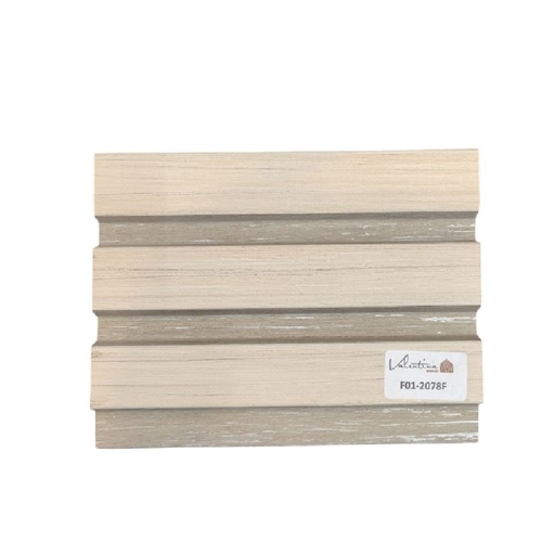[PAN-VAL-F01-2078F] PANEL PARA PARED PLASTICO WALL PANEL INTERIOR 11,80CM X 11MM X 2,90 MTS MARFIL /GRIS VALENTINA