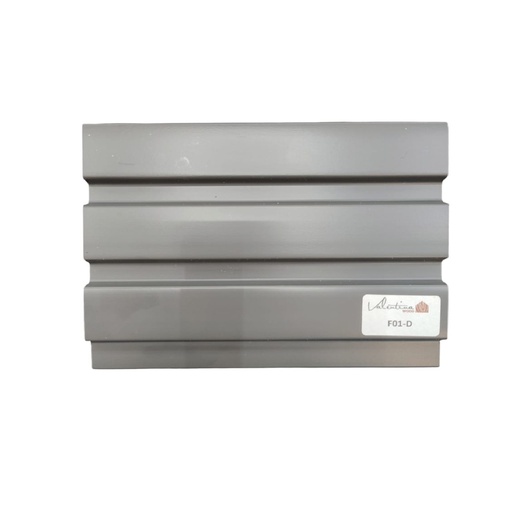[PAN-VAL-F01-D] PANEL PARA PARED PLASTICO WALL PANEL INTERIOR 11,80CM X 11MM X 2,90 MTS COLOR GRIS VALENTINA