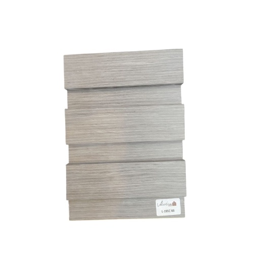 [PAN-VAL-L-195C-66] PANEL PARA PARED PLASTICO WALL PANEL INTERIOR 19,50CM X 12MM X 2,90 MTS COLOR CENIZA VALENTINA