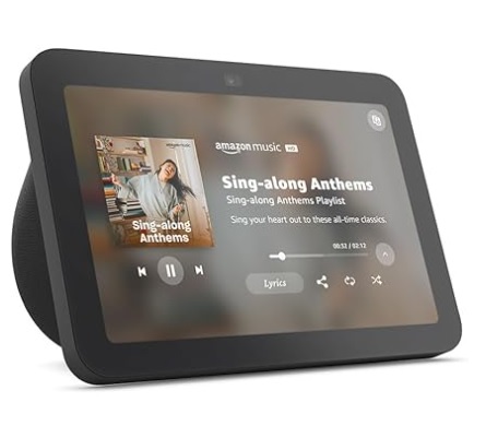 [PAN-ALEXA-R85SDD6] PANTALLA INTELIGENTE 8" DE MESA + ALEXA ECHO SHOW 8 (3 ERA GENERACION) NEGRO REF. R85SD6 ALEXA