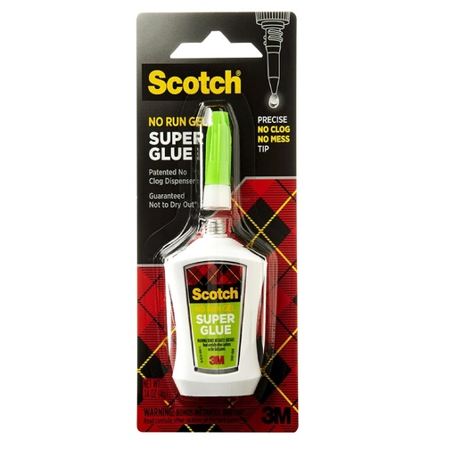 [PEG-3M-PEG-739] PEGA INSTANTANEA SUPER GLUE EN GEL 4 GR / 0.14 OZ SCOTCH REF. PEG-739 / 940083 MARCA 3M