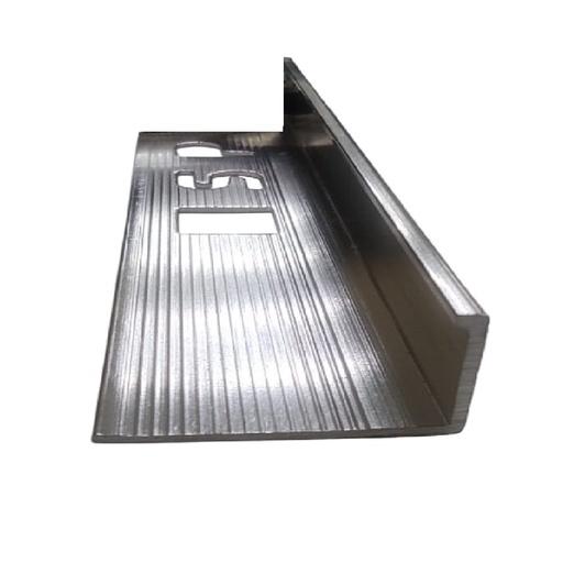 [PER-CEL-CEL-0115] PERFIL / FLEJE / MARCO FRANCES TERMINACION PLANA DE ALUMINIO 2 CM X 2.40 MTS REF. CEL-0115 CELOSIAS