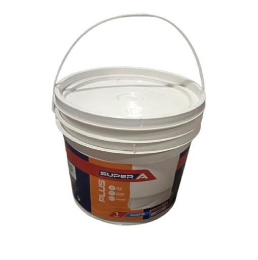 [PIN-SUP-100202006] PINTURA CAUCHO PLUS PARA INTERIOR CLASE "B" COLOR BLANCO MATE 1 CUÑETE 4 GAL REF. 100202006 SUPER A