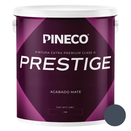 [PIN-PIN-PRS5301A1G] PINTURA DE CAUCHO MATE PRESTIGE INT. CLASE AAA 1 GL COLOR GRIS PAVIMENTO / GRIS CEMENTO REF PRS5301A1G MARCA PINECO