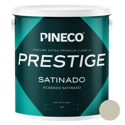 [PIN-PIN-PRS16602A2G] PINTURA DE CAUCHO SATINADO PRESTIGE CLASE "A" COLOR GREIGE 1 GLR EF. PRS16602A2G MARCA PINECO