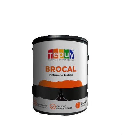 [PIN-TEP-BROC-AMA] PINTURA DE( PROMO ) MARCACION BROCAL 4 GL COLOR AMARILLO ( PROMO ) MARCA TEPUY