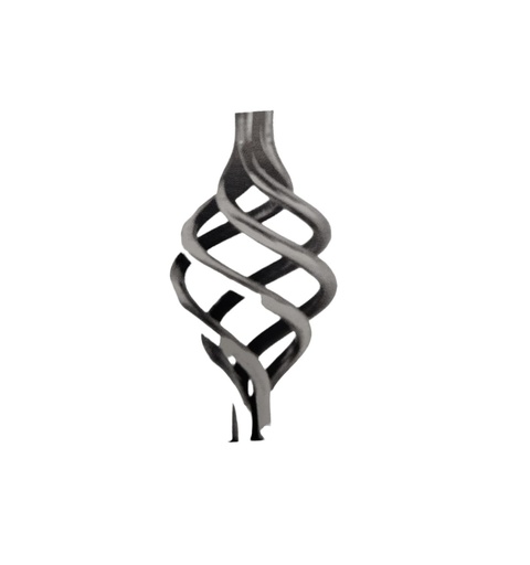 [PIN-FOR-159-4] PIÑA ORNAMENTAL METALICA 60 X 160 MM ESPESOR 16 MM REF. 159/4 MARCA FORJAS ORNAMENTALES