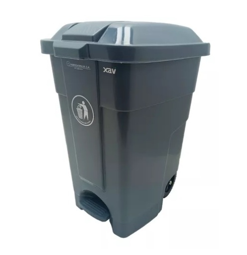 [PIP-BRI-000498] PIPOTE / PAPELERA DE PEDAL CON FRENO DE 70 LTS PLASTICA COLOR GRIS OSCURO REF. 000498 MARCA BRILUX