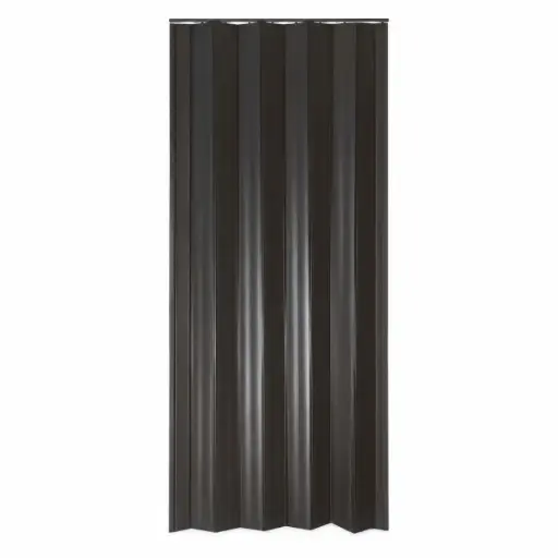 [PUE-BAS-000003] PUERTA PLEGABLE DE PVC COLOR ESPRESO/ NEGRO 90 X 210 CM PANEL BASICO MOD. GUAYANA REF. 45-04-488 / 14-07-049 BASIC