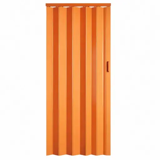 [PUE-EXT-STYLUS-NOGAL] PUERTA PLEGABLE DE PVC COLOR NOGAL 82 X 203 CM ESP. 6 MM REF. STYLUS-NOGAL MARCA EXTRUVENSO