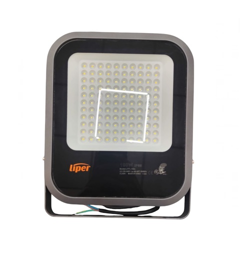 [REF-LIP-LPFL-100BT02] REFLECTOR LED 100 W 6500 K 10000 LM 100-240V IP66 C/ NEGRO - GRIS REF. LPFL-100BT02 / LPFL100A LIPER
