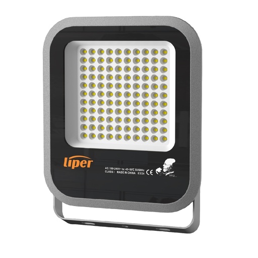 [REF-LIP-LPFL-200BT02] REFLECTOR LED 200W AC 100-240V 6500K IP66 20.000 LM C/ NEGRO- GRIS REF LPFL-200BT02 / LPFL200A LIPER