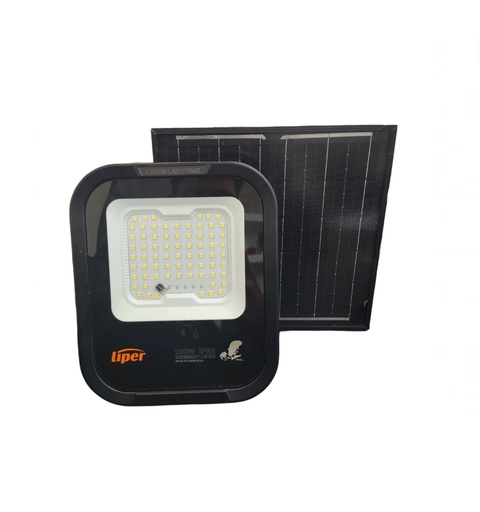 [REF-LIP-LPFL-100HW02-SS] REFLECTOR LED CON SENSOR 100 W 6500K 6000 MAH IP65 PANEL SOLAR C / CONTROL REF LPFL-100HW02-SS LIPER