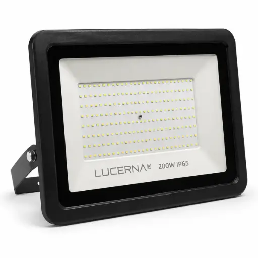 [REF-LUC-RP200CV3K] REFLECTOR LED PLANO 200 W COLOR NEGRO 3000 K MULTV 100 - 265 V IP65 REF. RP200CV3K MARCA LUCERNA