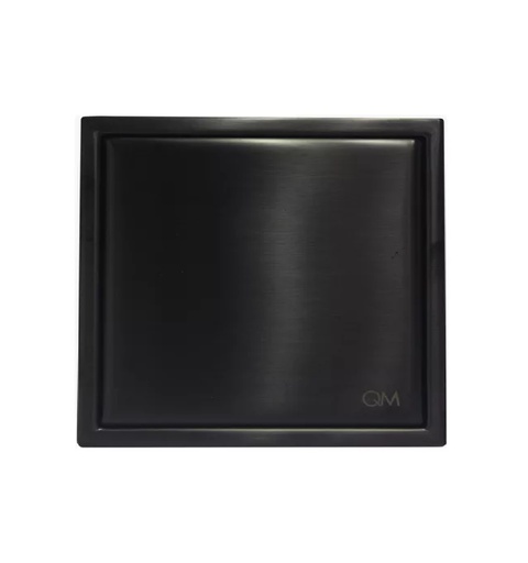 [REJ-QM-14.100.2015.GR] REJILLA CUADRADA / CENTRO PISO SERIE LAGOS 4" X 4" GUN GREY REF. 14.100.2015.GR MARCA QUALITY METAL
