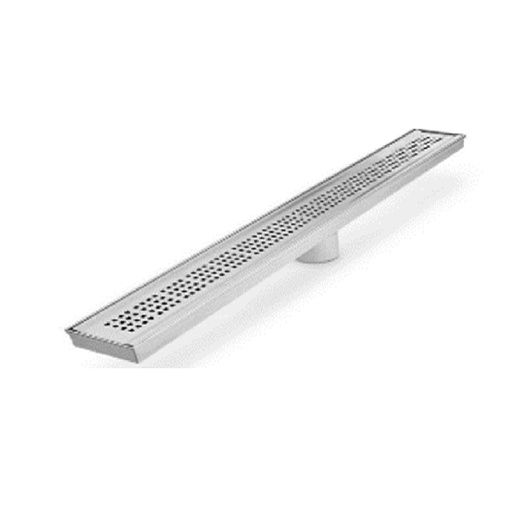 [REJ-QM-38.200.36.ST] REJILLA RECTANGULAR / DESAGUE LINEAL 36" 91 CM RIA COLOR SATINADO REF.38.200.36.ST QUALITY METAL