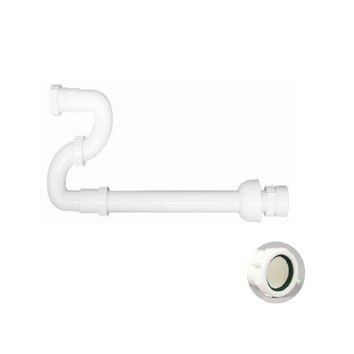 [SIF-MHI-M42114] SIFON EN S PARA FREGADERO PLASTICO DE 1 1/2" REF. M42114 / 030685 MARCA MHILER